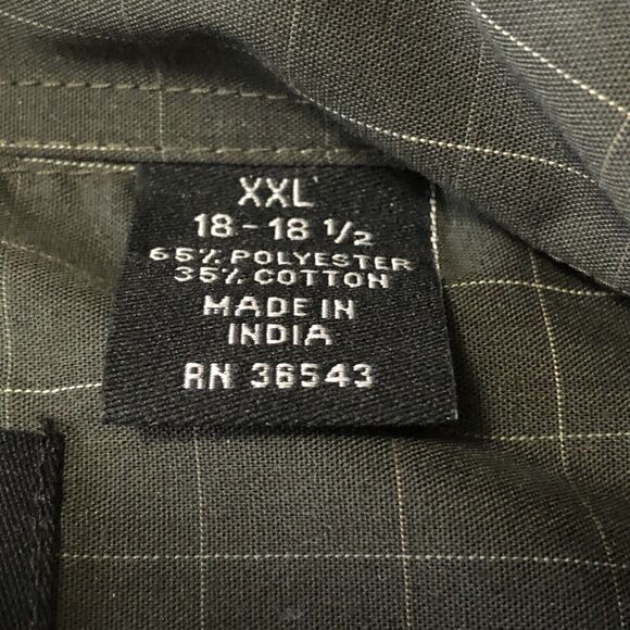 VanHeusen Mens Office Collection Button Down shirt 18-18 1/2 XXL NWT - Picture 4 of 10